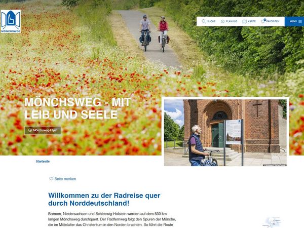 Screenshot von der neuen Website